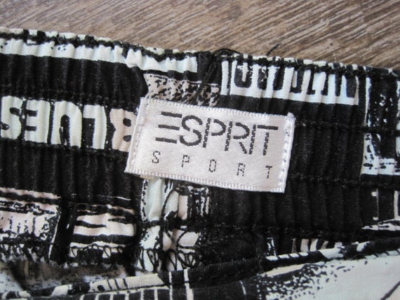 1990s Vintage ESPRIT Sport Novelty Print Cotton S… - image 8