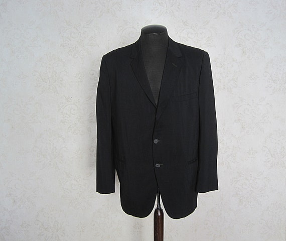 Buy Vintage 1960s Sport Coat / 50 60s Three Button Dark Gray