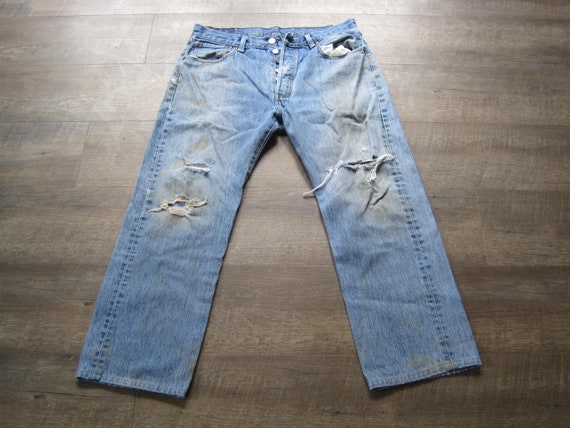 Levi 501 Vintage Jeans / Levis 501 Button Fly 34 … - image 1