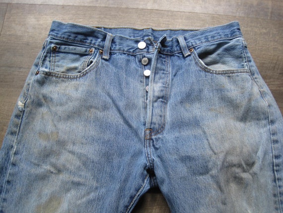Levi 501 Vintage Jeans / Levis 501 Button Fly 34 … - image 3