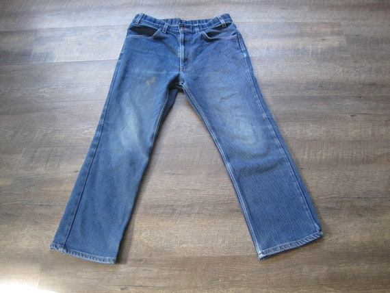 Vintage Levi's Brown Tab 32 x 28 Jeans / 1970s Vi… - image 1