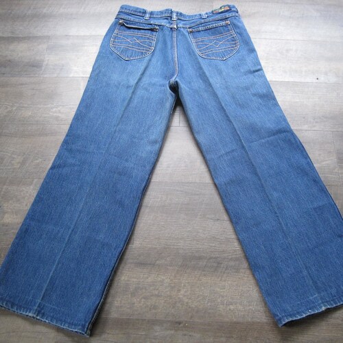 Vintage Loose Fit High Waist Jeans / 1970s 80s Wide Leg Baggy 1st Avenue South Vintage Denim Jeans 34 shops x 30