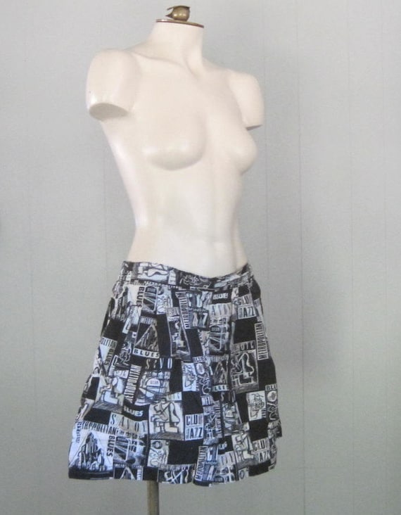 1990s Vintage ESPRIT Sport Novelty Print Cotton S… - image 4