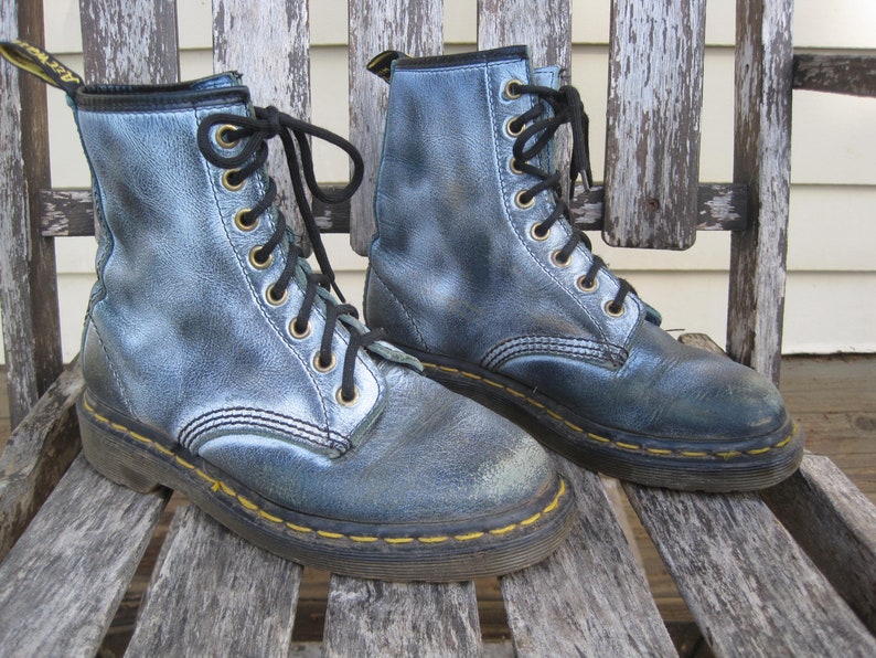 Vintage Dr. Marten Combat Boots / 8eye Doc Marten Punk Boots Etsy