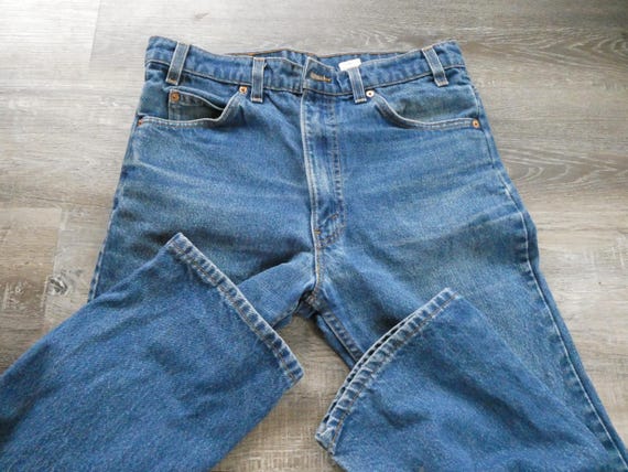Vintage Levi's 517 Jeans: Orange Tab Boot Cut Den… - image 3