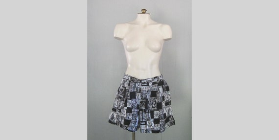 1990s Vintage ESPRIT Sport Novelty Print Cotton S… - image 1