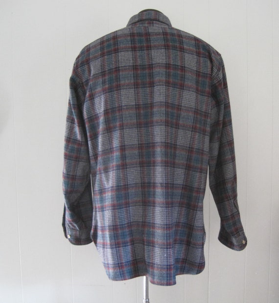 Vintage Pendleton Wool Shirt / Pendleton Plaid Fl… - image 3