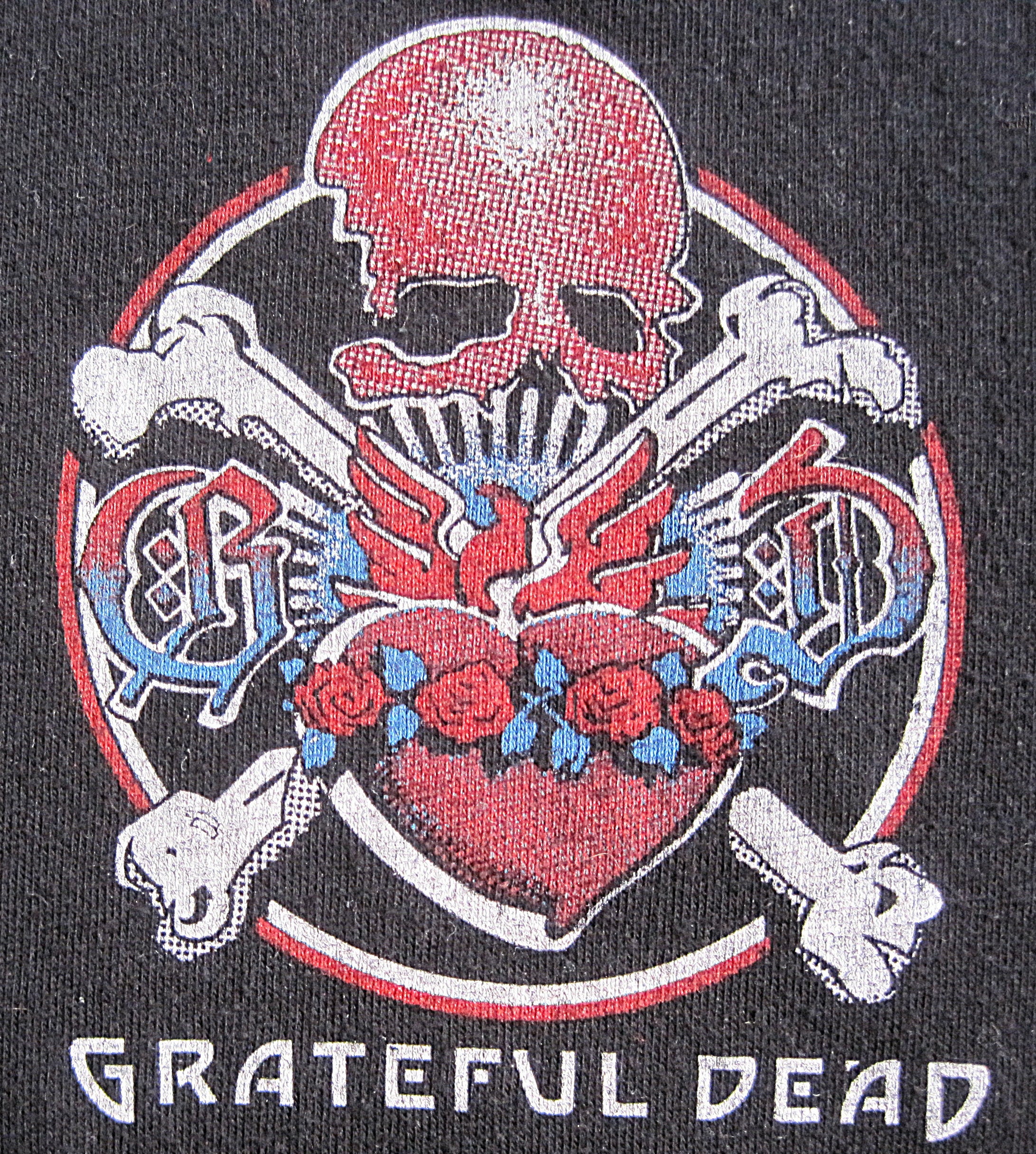 1980s Vintage Grateful Dead T-shirt / Skull and Roses Bertha Band