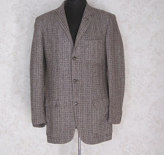 1950s Vintage Tweed Sport Coat / Men's '50s Three… - image 10