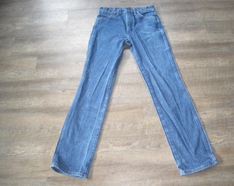 Vintage Wrangler Denim Jeans: High Waist Straight Leg (30x34)
