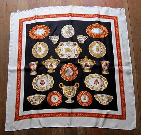 burberry vintage silk scarf