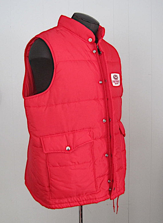 Vintage 80S Puffer Vest / 1970s '80s Vintage Quil… - image 4