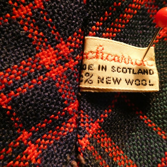 Vintage Hand Woven Scottish Macdonald Plaid Wool … - image 7