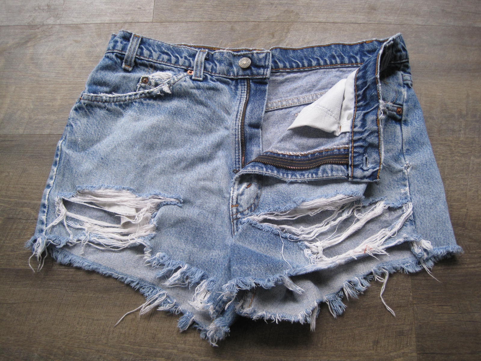 Vintage Levi's 517 Orange Tab Cut off 