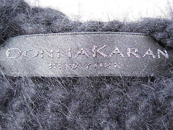 Vintage Donna Karan Black Label Angora Sweater / … - image 7