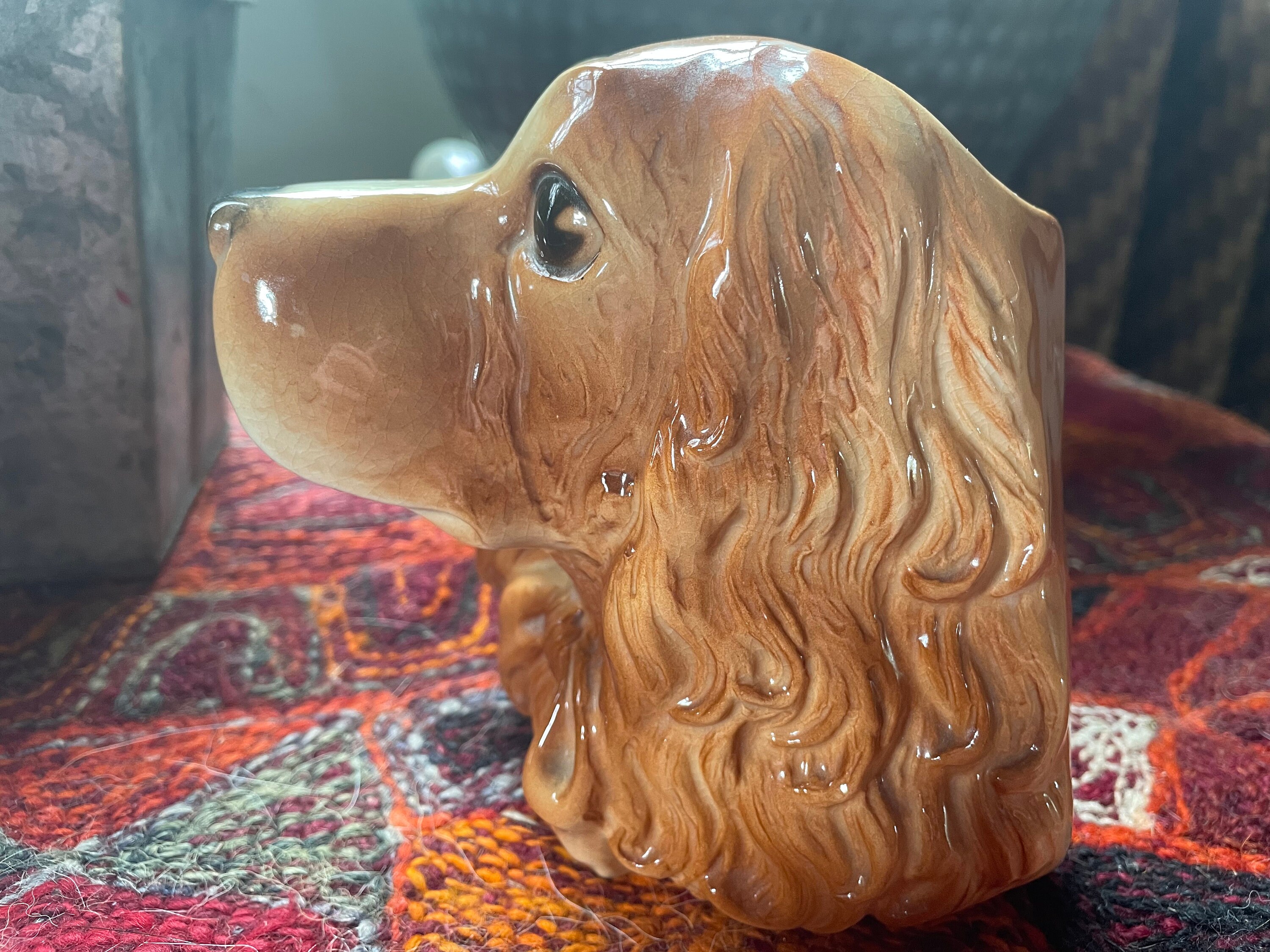 Vintage Dog Wall Pocket - Etsy