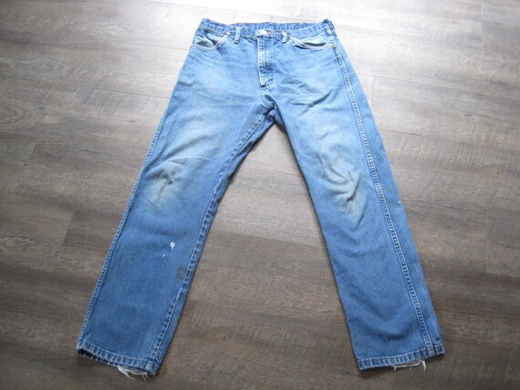 1990s Vintage Wrangler Jeans 35 X 32 