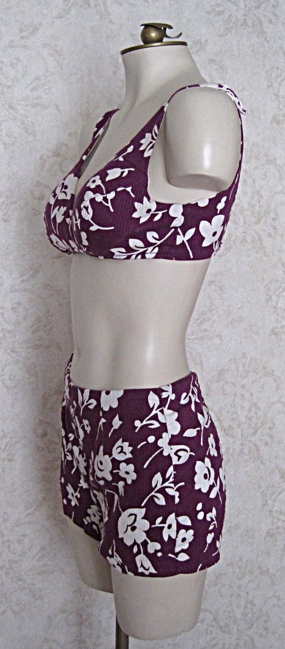 Vintage 1960s Bikini Swim Suit / 60s Two Piece Vi… - image 4