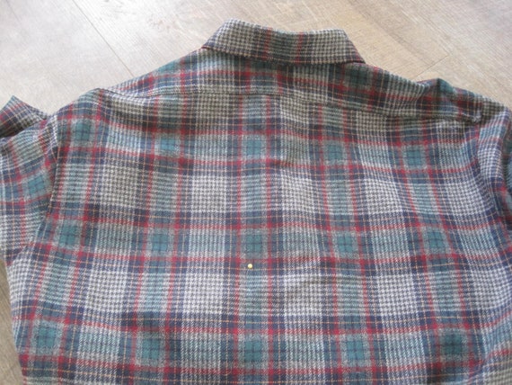 Vintage Pendleton Wool Shirt / Pendleton Plaid Fl… - image 8