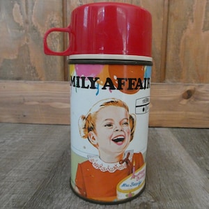 1960s Family Affair Thermos Bottle: Vintage TV Show Collectible