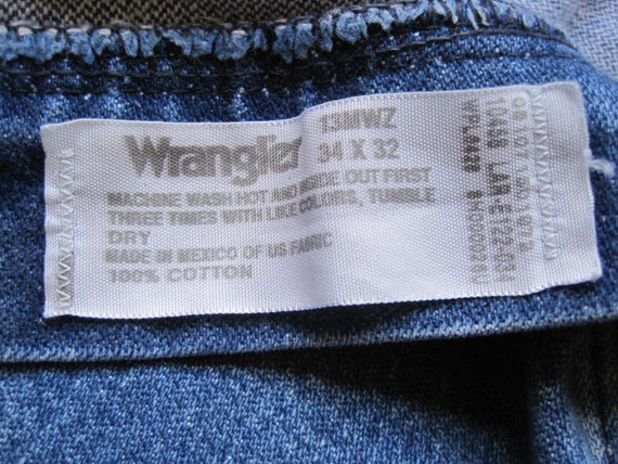 Vintage High Waist Wrangler Jeans / 34 x 32 Tag U… - image 7