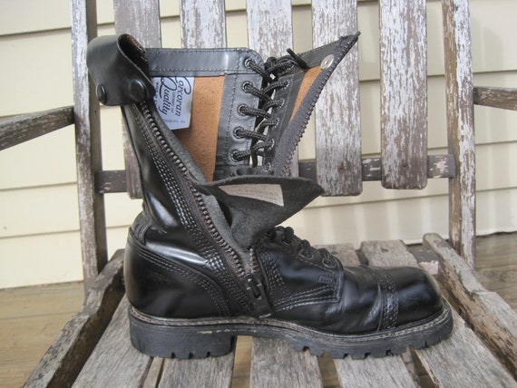 Vintage Corcoran Black Leather Cap Toe 