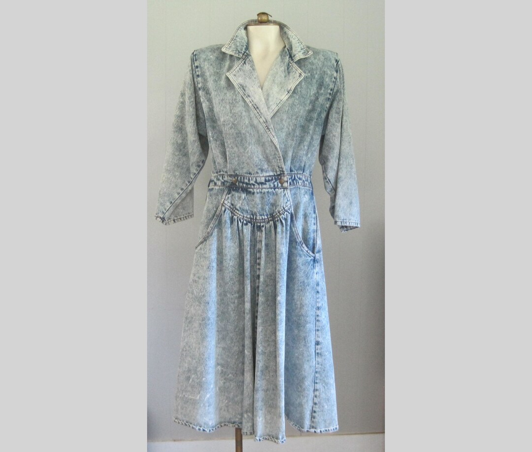 Vestido corto con acid wash hotsell