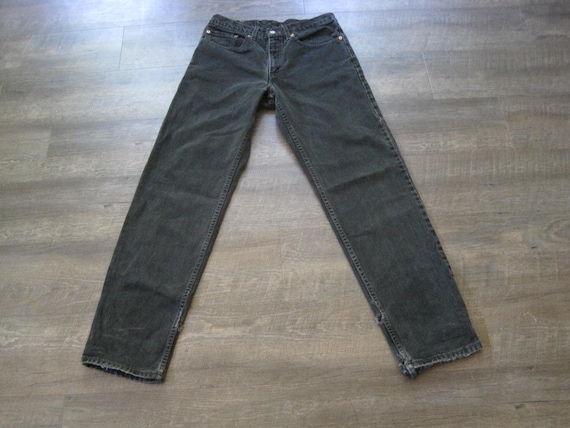 Vintage Levi's 550 Black Denim Jeans 90s Vintage Levi Loose