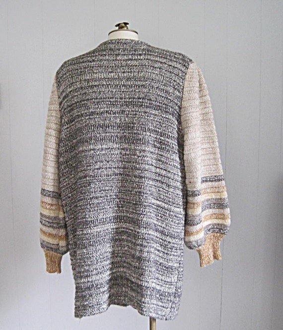 1980s Vintage Cardigan Sweater / Bonnie and Bill … - image 3