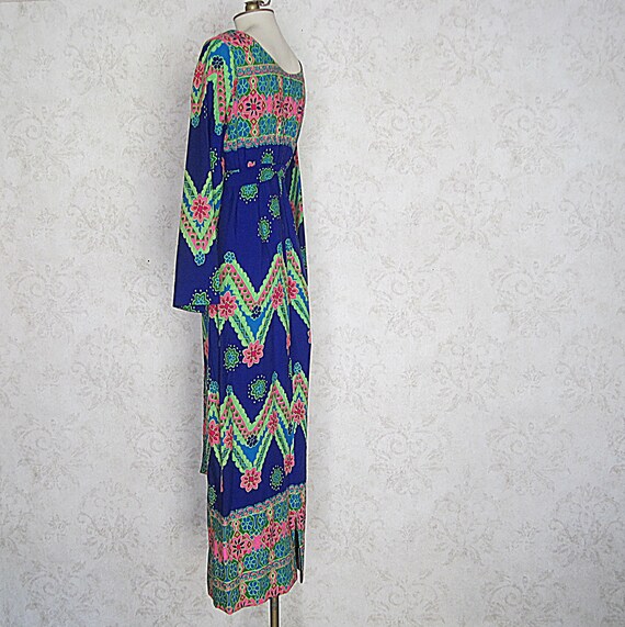 Vintage Kamehameha Tiki Dress / 1960s Vintage Emp… - image 4