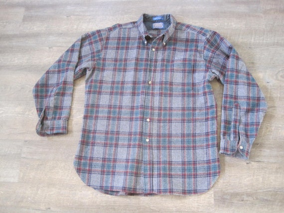 Vintage Pendleton Wool Shirt / Pendleton Plaid Fl… - image 6