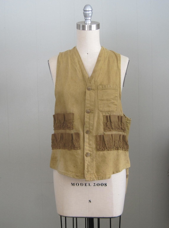 1950s Vintage Duck Canvas Hunting Vest - American Field Clothing