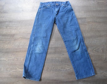 Vintage Wrangler Jeans: 80s High Waist Straight Leg Denim (30x30)