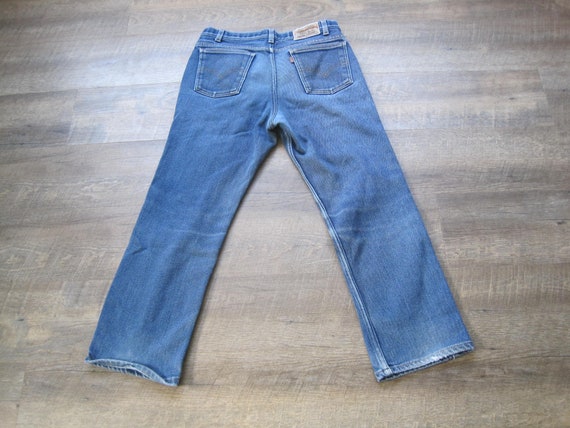 Vintage Levi's Brown Tab 32 x 28 Jeans / 1970s Vi… - image 5