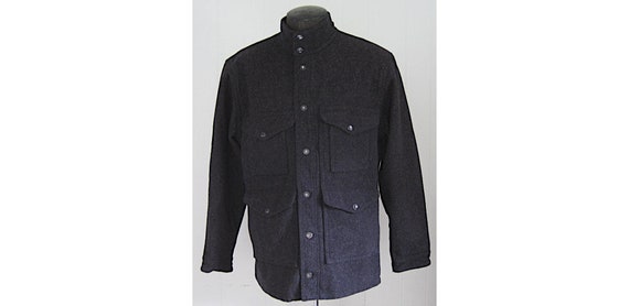 Filson Wool Hunting Jacket / Charcoal Gray 100% Wool Filson Wool Hunting Jacket / Charcoal Gray 100% Wool