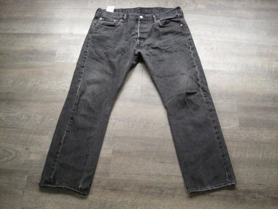 Vintage Levi's Button Fly Jeans / Black Levi Distressed - Etsy