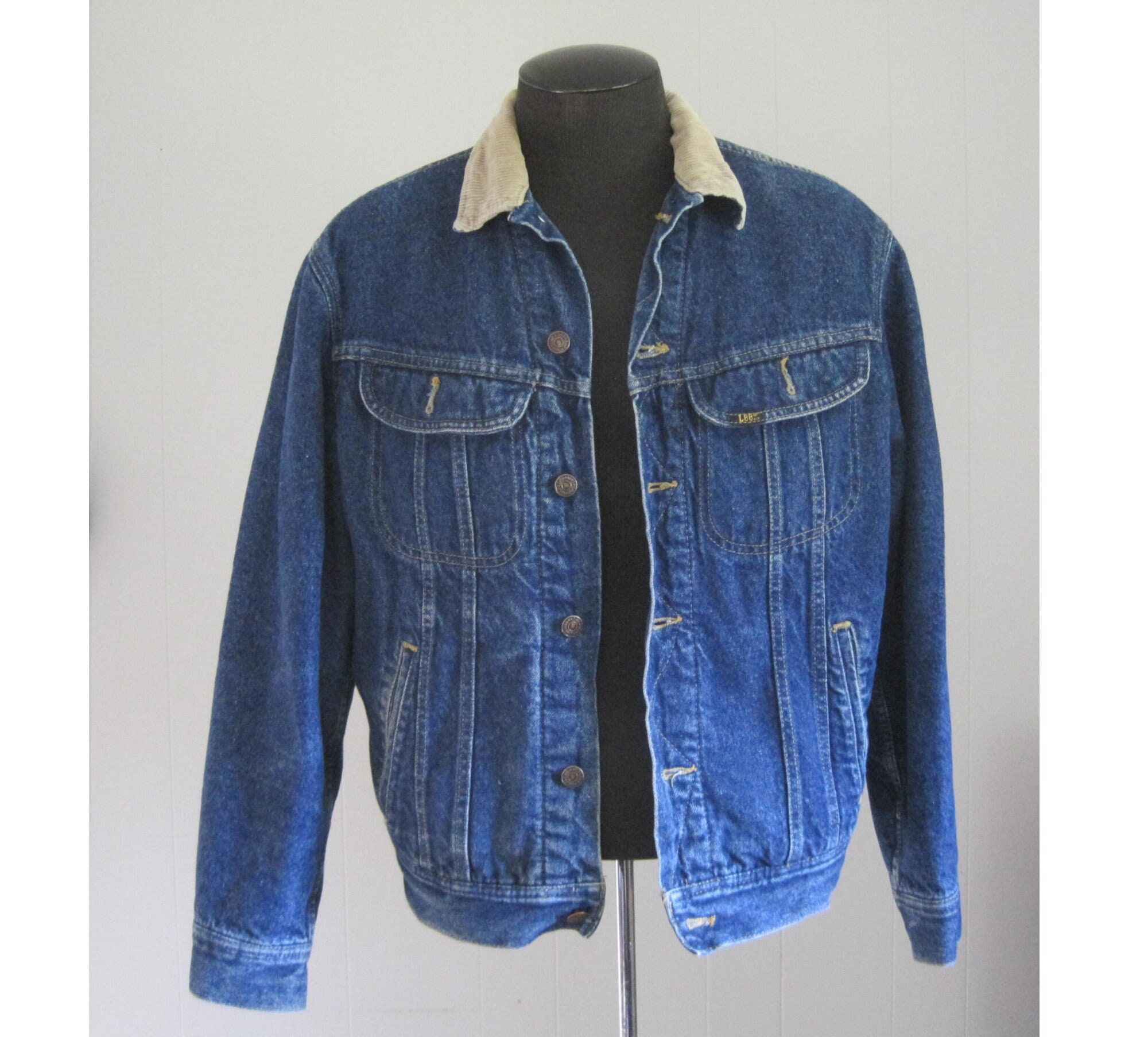 Vintage Lee Storm Rider Jacket / 1970s '80s Vintage Denim Jean 