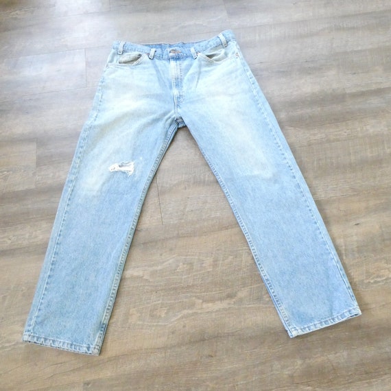 Vintage Levi Orange Tab Jeans / Levi's 505 High W… - image 1