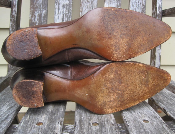 Antique Victorian Two-tone Lace-up Boots / Vintag… - image 6