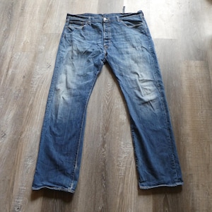 Vintage Levi&#39;s Single Stitch Button Fly Jeans / Levis 501 Distressed Denim 40 x 32 Tag Natural Wear High Waist Vintage Levi 42 x 33 Actual