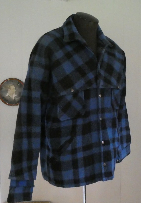 Vintage Buffalo Plaid Mackinaw Cruiser Jacket / 1… - image 4