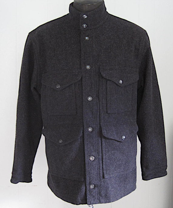 Filson Wool Hunting Jacket / Charcoal Gray 100% Wool Filson Wool Hunting Jacket / Charcoal Gray 100% Wool