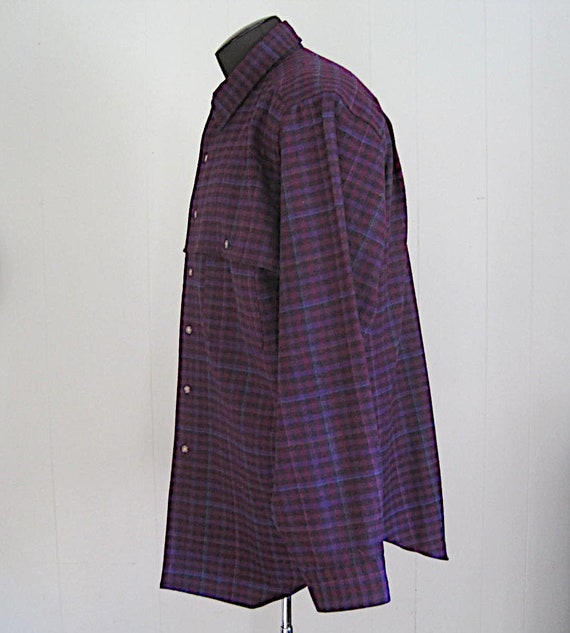 Vintage Pendleton Wool Shirt / Pendleton Plaid Fl… - image 4