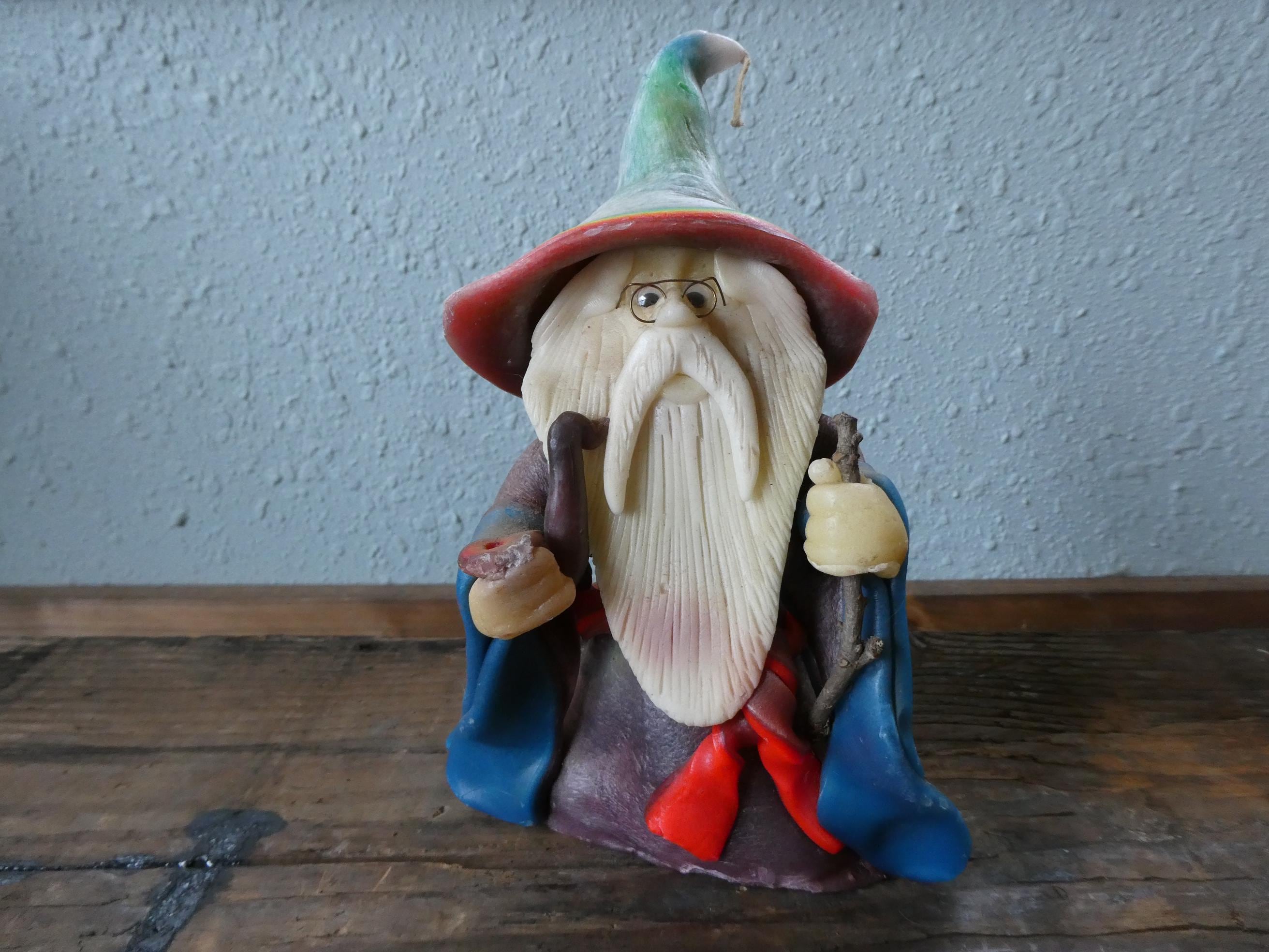 Wax Wizard Figurine - Etsy
