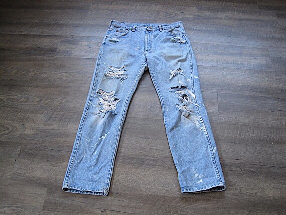 Vintage Wrangler Distressed Denim High 
