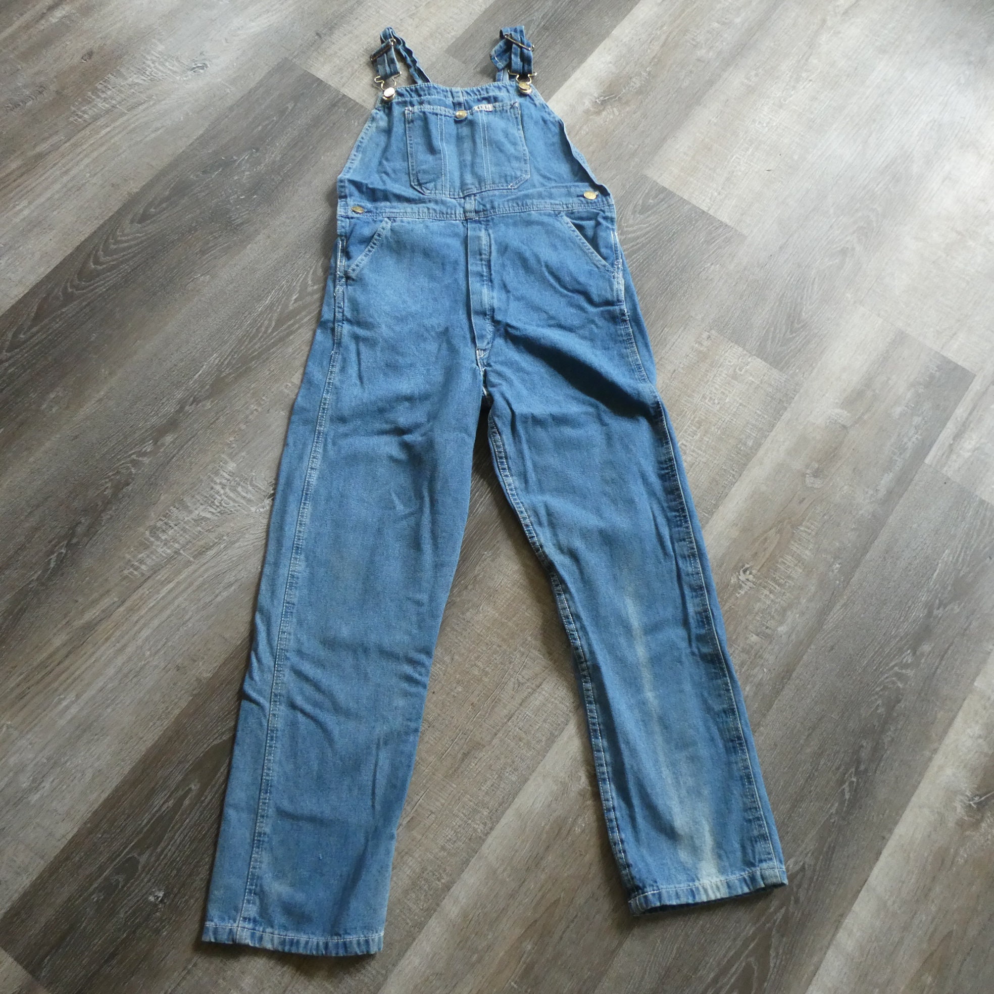 Vintage Key Denim Bib Overalls 1980s 1990s Vintage Workwear