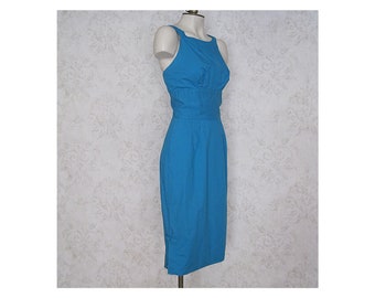 1950s Vintage Alfred Shaheen Dress / '50s Wiggle Dress / '50s '60s Vintage Shaheen Hawaiian Dress