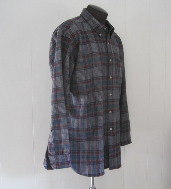 Vintage Pendleton Wool Shirt / Pendleton Plaid Fl… - image 2