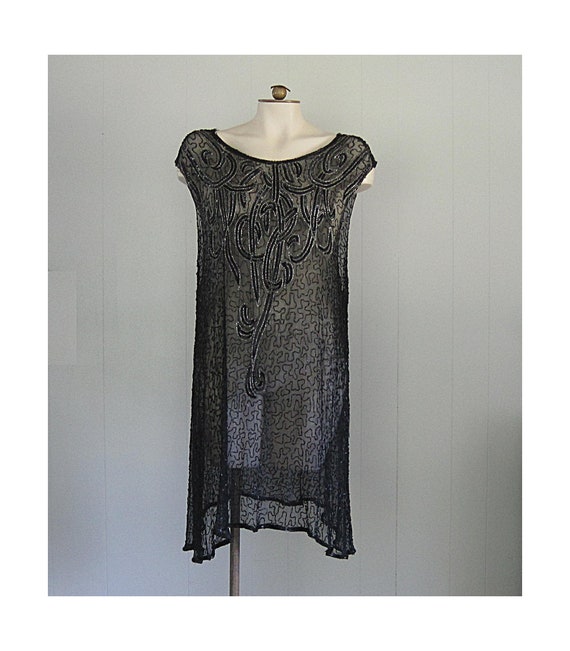 1920s Flapper Dress / Authentic Vintage '20s Silk… - image 1