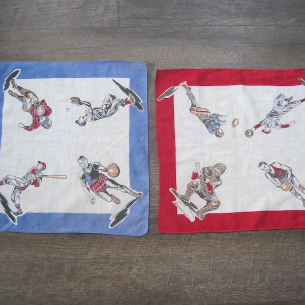 Football Hankerchief Set Etsy